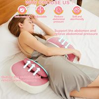 Coussin de grossesse pour femme enceinte, oreiller corporel doux pour la peau, soutien lombaire, oreiller de maternité