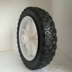 Rueda de รถเข็นยางพลาสติกพับได้8นิ้ว8*1.75ทนทานปรับแต่งได้เครื่องมือทำสวนขนาดเล็ก - Product Image 4