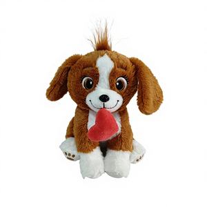 Подарок на День святого Валентина: плюшевая игрушка-щенок, держащий сердце, из мягкого хлопка, приятная для кожи, с наполнителем из ПП-волокна. - Product Image 3