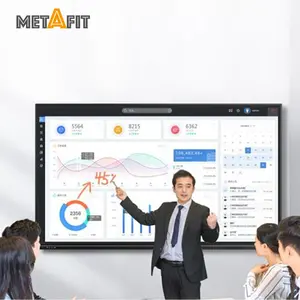 Умная сенсорная белая цифровая доска Metafit, Интерактивная доска для компьютера «Все в одном» с проектором