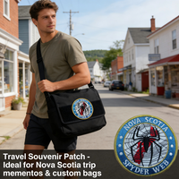 Patch brodé AWELLS motif toile d'araignée, thermocollant ou à coudre, pour sacs à dos, vestes, équipement de randonnée et souvenirs de voyage