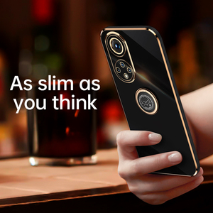 Fundas para teléfono con soporte para anillo, nueva funda protectora para teléfono móvil, funda para teléfono galvanizada <span class=keywords><strong>2022</strong></span> para Honor 50 Pro - Product Image 3