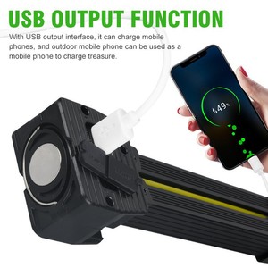 Lampe de gym magnétique rechargeable USB à 7 niveaux de luminosité, lampe de travail COB <span class=keywords><strong>portable</strong></span> pour la photographie, avec pliage à 180 degrés - Product Image 4