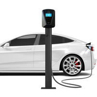 DIBOEV Hicbest Borne de recharge murale résidentielle pour véhicules électriques 7/11/22 kW 16A IEC62196 CCS pour BYD pour VW pour Tesla 16A IEC62196