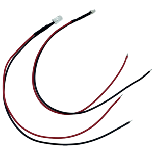 12V F5 rõ ràng Ống Kính mát màu trắng 7000-9000K với điện trở bên ngoài 20cm 26AWG pre-có dây <span class=keywords><strong>LED</strong></span> - Product Image 2
