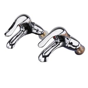 Robinet de lavabo Shendas à poignée unique en alliage de zinc, à poser sur le comptoir, 2 trous, style moderne - Product Image 2