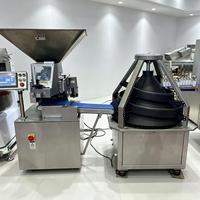 Machine commerciale entièrement automatique motorisée en acier inoxydable pour diviser et arrondir la pâte, capacité de 7600 pièces/heure