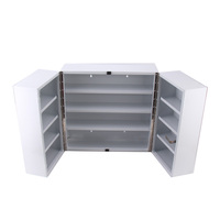 Großer wand montierter Medizin schrank mit Schloss Metall Erste-Hilfe-Kit Box