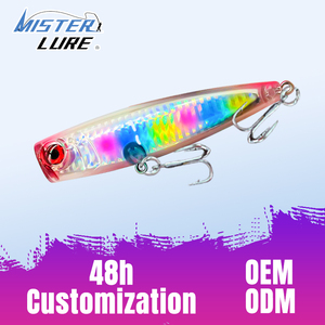 MISTER LURE Esca Artificiale Galleggiante Popper 105mm 22.8g per Acqua Dolce con Sonaglio Interno, Popper in Plastica di Alta Qualità - Product Image 1