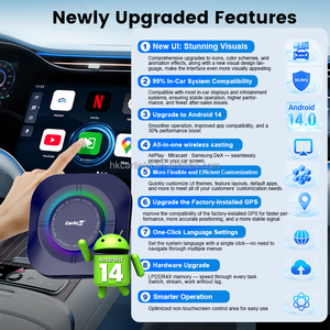 Multimédia 6 en 1 Android 14 Carlinkit Tbox 128 Go 64 Go Mise à niveau du matériel Mirrorlink Airplay Dex Wifi6 Auto Carplay pour Youtube - Product Image 2