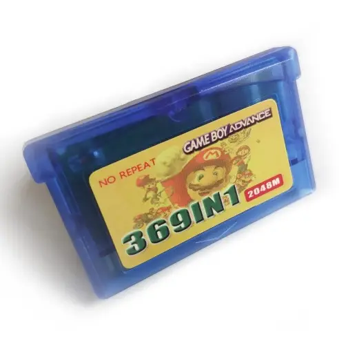 Top Quality 369 in 1 Games Multicart Cartridge Game Card for GBA