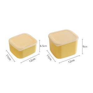 Moderno Contenedor de Mantequilla Hermético de Plástico de 820ml/600ml con Diseño Envolvente para Almacenamiento de Alimentos en la Cocina del Hogar, Apto para Refrigerador - Product Image 3