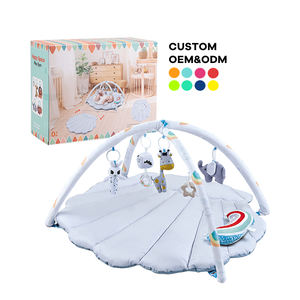 <span class=keywords><strong>Tapis</strong></span> d'éveil doux pour bébé Zhorya, en coton, en forme de coquille, lavable, pour le jeu sur le ventre - Product Image 1