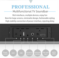 Barre de son TV 30W+30W avec caisson de basses sans fil pour système de son surround Home Cinéma 5.0 pour ARC