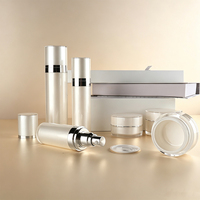Emballage de crème pour le corps OEM/ODM, flacon de lotion pour le corps de 50 ml, 80 ml, 100 ml avec pompe, ensemble cosmétique vide, récipient en plastique
