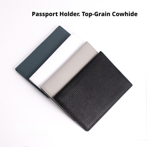 Porta Pasaportes de Cuero Genuino, Primera Capa de Piel de Vaca, Porta Certificados Simple, Funda Protectora para Documentos, Bolsa para Pasaportes - Product Image 2