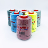 Grosir Kualitas Baik 5000 Yards 402 40/2 Spun Polyester Produsen Benang Jahit Industri