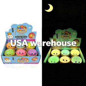 Boîte Mystère Squishy Halloween Lumineux dans le Noir, Paillettes, Forme Dumpling Bao Bun, Balles Anti-Stress Souples à Presser, Fidget Gabby TPR Imprimé UV - Product Image 4