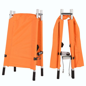 Brancard pliant en fer 200x53x14cm, chariot d'urgence pour le sauvetage des patients, la lutte contre les incendies et les premiers secours en extérieur - Product Image 2