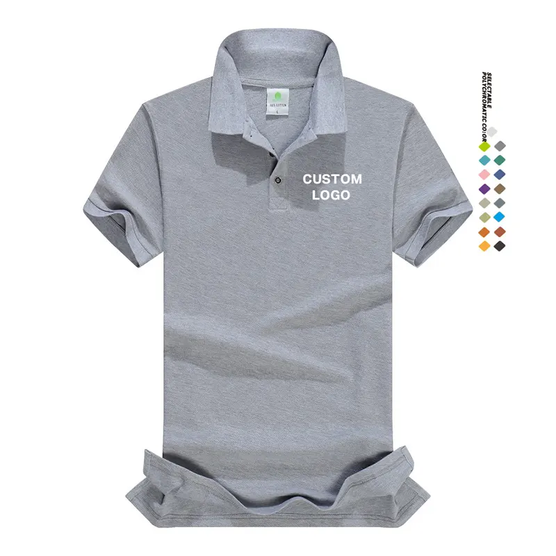 Uniforme de travail de haute qualité polo T-shirt solide personnalisé logo d'entreprise broderie bureau d'affaires vêtements de travail polo pour hommes