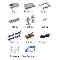 Kit de Robot araignée quadrupède bionique pour robot rampant STEM wifi bricolage ESP8266 kit de robot NodeMCU