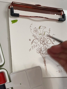 Élégant bouquet de fleurs blanches perlées à la française, fausses fleurs de calla et de <span class=keywords><strong>muguet</strong></span> pour la mariée - Product Image 6
