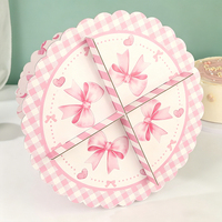 Support à gâteau jetable pour fête d'anniversaire d'enfants, support à gâteau en papier à trois étages