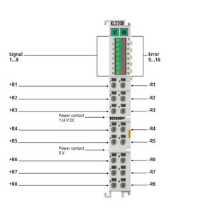 Módulo de Entrada RTD de 8 Canales KL3208-0010 para Sensor de Temperatura en Sistema de Control PLC - Product Image 1