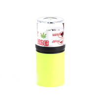 Broyeur à herbes manuel portable USB avec logo personnalisé 2024, écologique, briquet automatique en plastique coloré pour la vente en gros à prix réduit