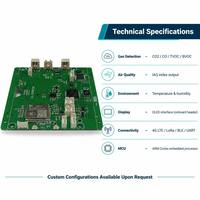Placa PCBA para Detector de Calidad del Aire, IAQ, CO2, CO, TVOC, PM2.5, Sensor de Temperatura y Humedad, Sistema de Monitoreo Ambiental IoT 4G Personalizado