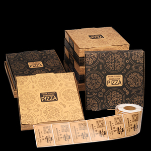 Hộp bánh pizza sóng giấy in ấn theo kích thước tùy chỉnh, phủ lớp UV, có tùy chọn ép nổi thiết kế cho hộp đựng sushi & pizza mang đi - Product Image 2