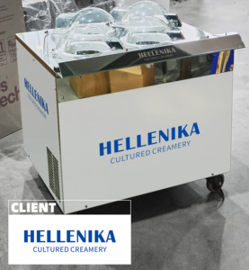 HELLENIKA CULTURED CREAMERY Miglior Gelateria di Yogurt Greco a Seattle, ATTREZZATA CON DISPLAY MILES GALAXY PRO V4 TUTTO IN UNO - Product Image 1