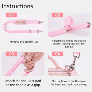 Sac à dos <span class=keywords><strong>de</strong></span> transport élégant pour chien avec poignée <span class=keywords><strong>de</strong></span> laisse, respirant et à bords renforcés, également utilisable comme sac <span class=keywords><strong>de</strong></span> transport pour chat - Product Image 4