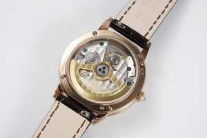 Mechanical Wristwatch Featuring Day Night Function Diamond Hour Markers Mother of Pearl Dial Leather Strap for Daily and Evening - Product Image 5