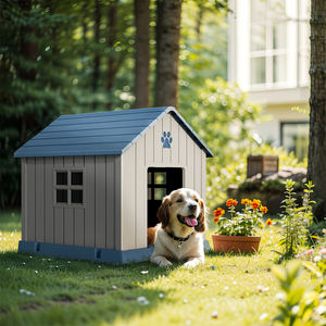 Casa de perro de plástico de gran tamaño desmontable para uso doméstico en exteriores/interiores Casas de perro de PP - Product Image 2