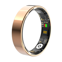 Pelacak Kebugaran Smart Ring Kontrol Aplikasi Gelang Pintar Kesehatan Pemantau Tidur Tahan Air 5ATM/IP68