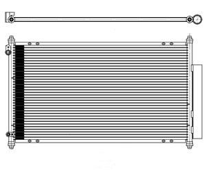 ระบบปรับอากาศยี่ห้อ BeGEE คอนเดนเซอร์ทำความเย็นสำหรับรถยนต์ ACCORD ปี 2008- รุ่น OEM 80110TBD003/80110SEA003/80110SEA013 รับประกัน 1 ปี - Product Image 2