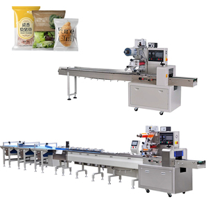เครื่องบรรจุหมอนรองขนมปังชาแบบนิ่มไหลฟิล์มพลาสติกแนวนอนอัตโนมัติ - Product Image 2