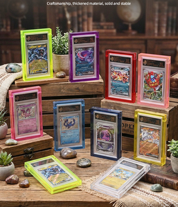 Boîte de présentation en acrylique avec couvercle en cristal magnétique coloré pour cartes gradées PSA, protection résistante aux UV pour cartes à collectionner Pokemoned CGC - Product Image 6