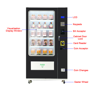 Lớn trong suốt hiển thị cửa sổ kết hợp máy bán hàng tự động cho hộp may mắn điện thoại di động phụ kiện trong trung tâm mua sắm khách sạn - Product Image 3