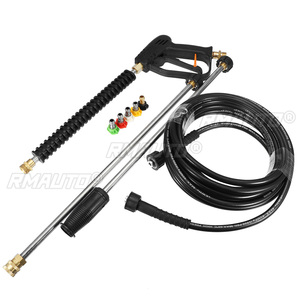 Pistolet de lavage haute pression pour voiture, jet d'eau 3000 PSI avec 5 buses de pulvérisation colorées pour jardin et outils de nettoyage - Product Image 2