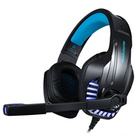Casque de jeu surround USB avec micro, casque audio anti-bruit pour jeux