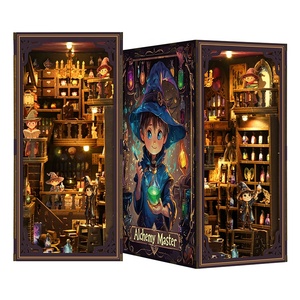 2025 fabricant maison de poupée livre coin kits maison magique écologique miniature mini maison bricolage livre coins <span class=keywords><strong>pour</strong></span> adultes - Product Image 1