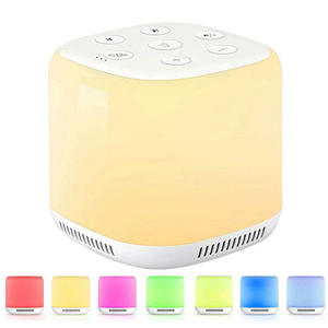 Máquina de ruido blanco inteligente portátil para bebés y niños, con control de brillo de luz mediante la aplicación Bluetooth Tuya, para dormir por la noche, con sonido saludable. - Product Image 1
