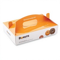Boîte à gâteaux rectangulaire portable personnalisable pour l'exportation, impression offset, pour donuts et pâtisseries, prix réduit