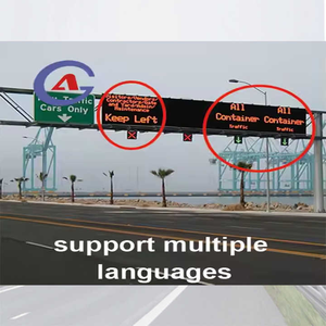 GUANGAN Outdoor <strong>Variable</strong> <strong>Message</strong> Signs (VMS) LED Display Screen Board Solar-powered Metal Traffic &amp; Warning <strong>Sign</strong> for Road Use - Product Image 3