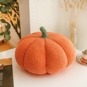 Nouveau modèle Halloween Peluche citrouille 40cm Rouge Jaune Orange Citrouille Peluche personnalisée Peluche oreiller - Product Image 6