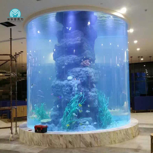 <span class=keywords><strong>Acquario</strong></span> Cilindrico Personalizzato <span class=keywords><strong>di</strong></span> Varie Dimensioni per Acqua Salata da 100 Galloni, Vendita all'Ingrosso - Product Image 3