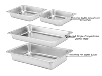 Chauffe-Plat Électrique Professionnel en Acier Inoxydable 201 pour Buffet, Hôtels, Restaurants, Mariages et Traiteurs