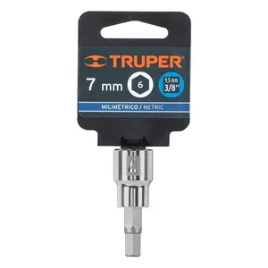 Set di 6 Chiavi a Bussola Esagonali da 7mm, Attacco da 3/8", TRUPER - Product Image 4